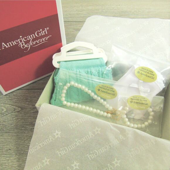 NEW American Girl MARYELLEN Doll ACCESSORIES Pearl Necklace Bracelet Purse Glove - Picture 7 of 11